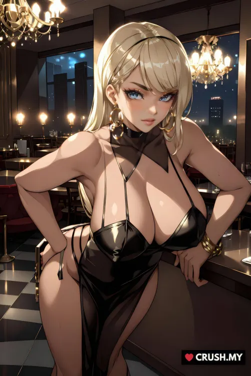 Eyes up here, but I know where you’re looking.