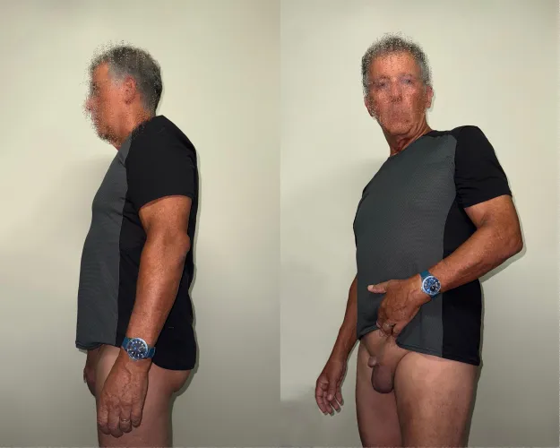 Flaccid vs fully hard tiny dick