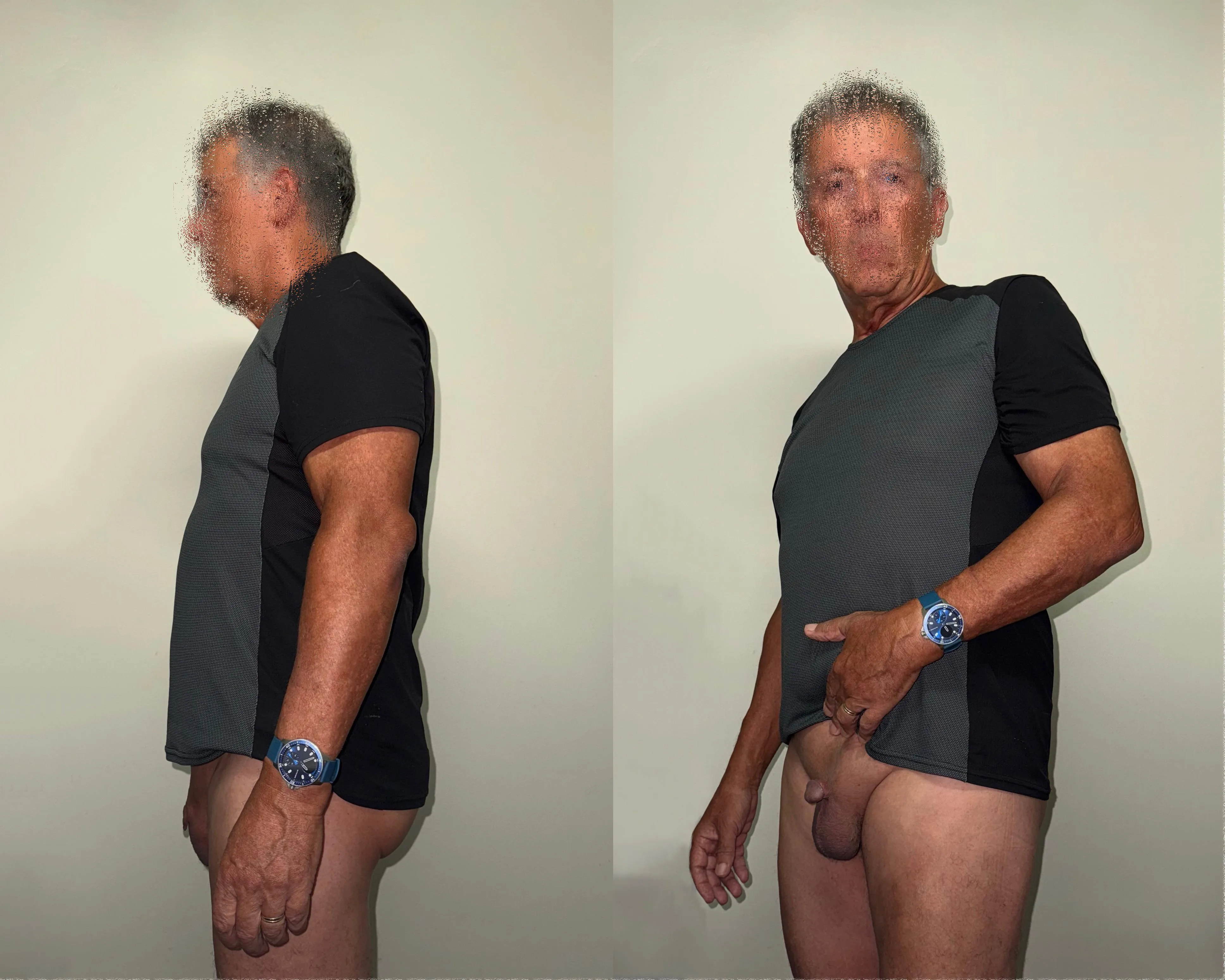 Flaccid vs fully hard tiny dick