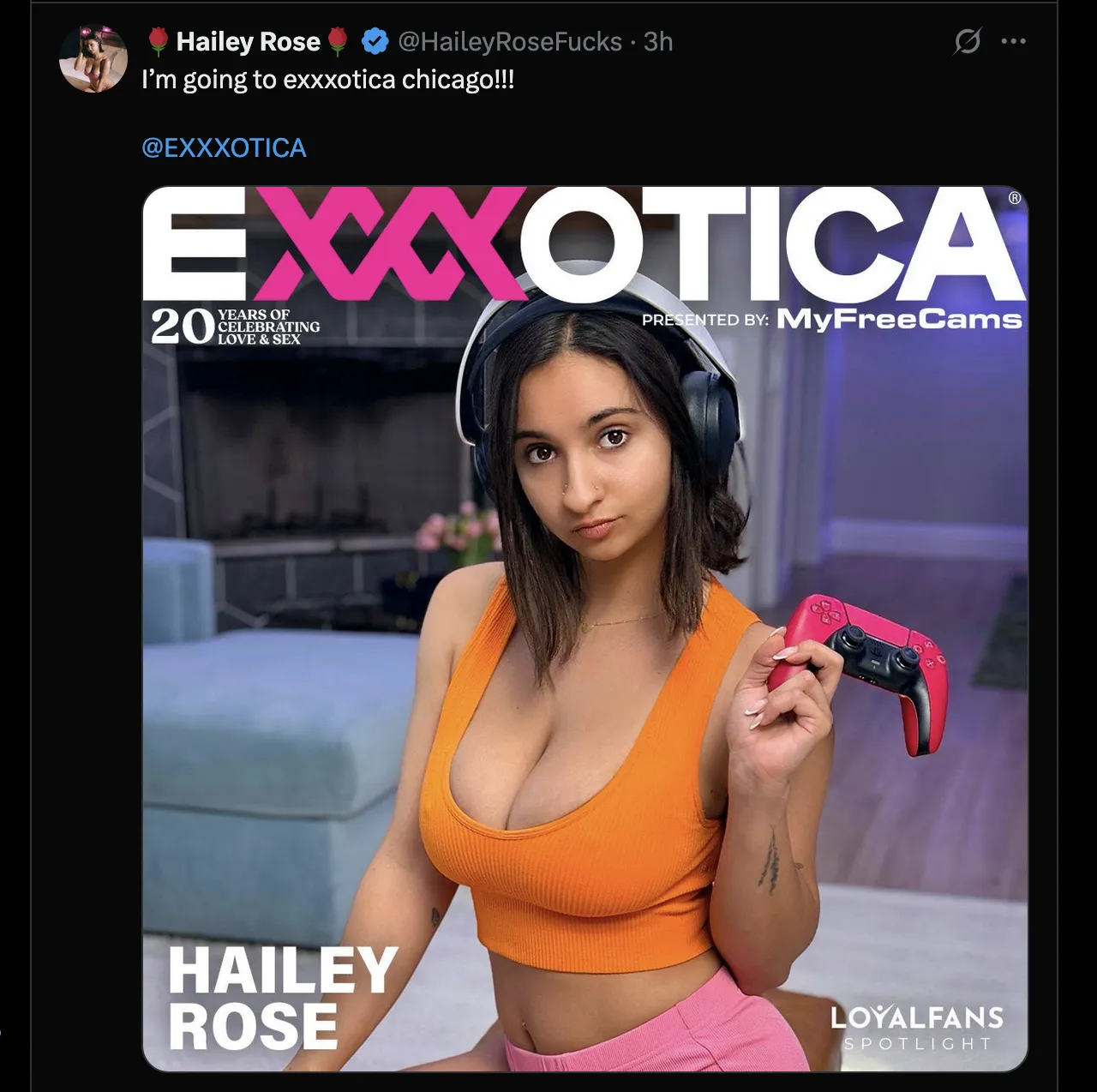 Hailey Rose going to Exotica Chicago