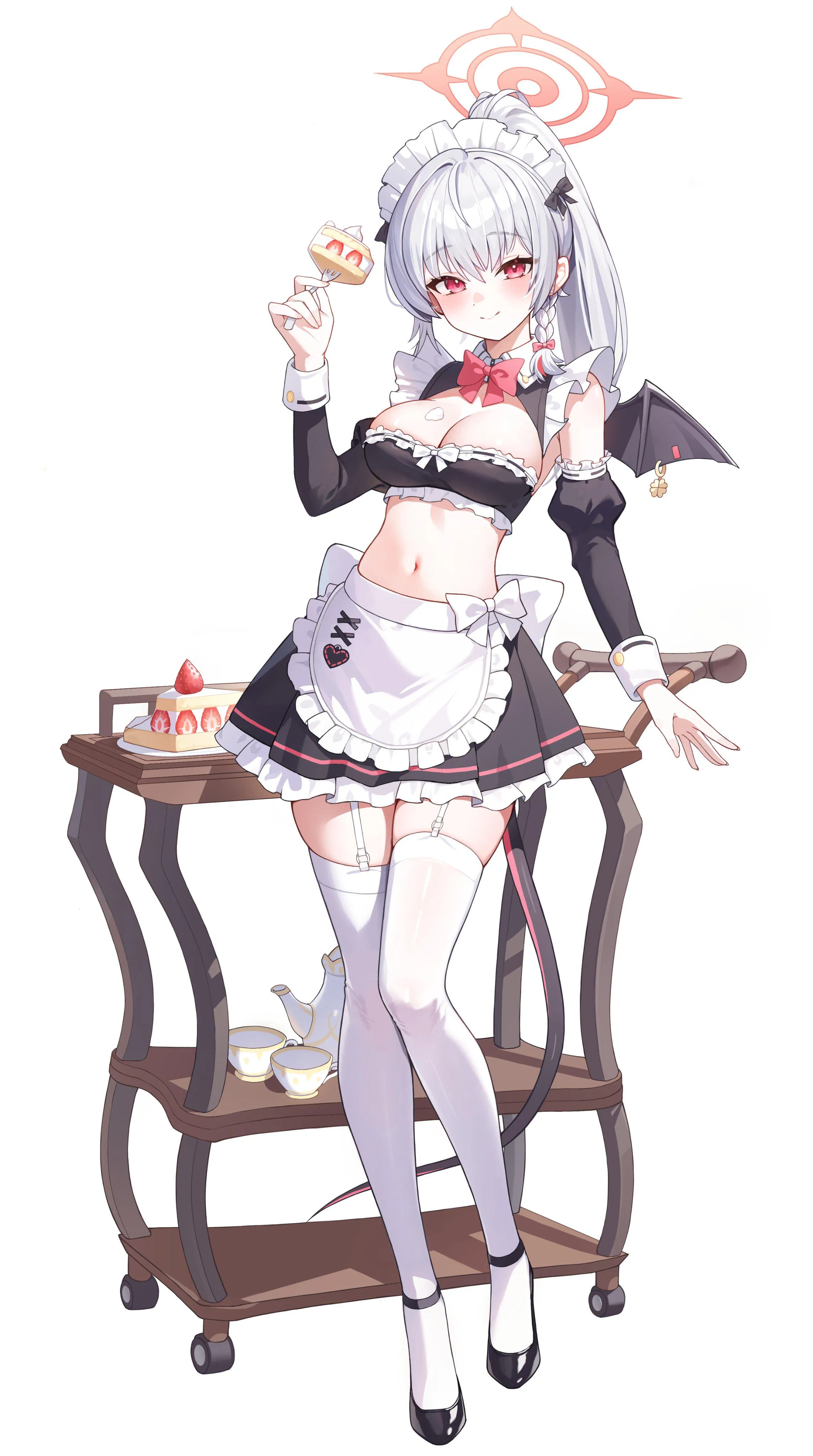 Haruna's sexy maid outfit