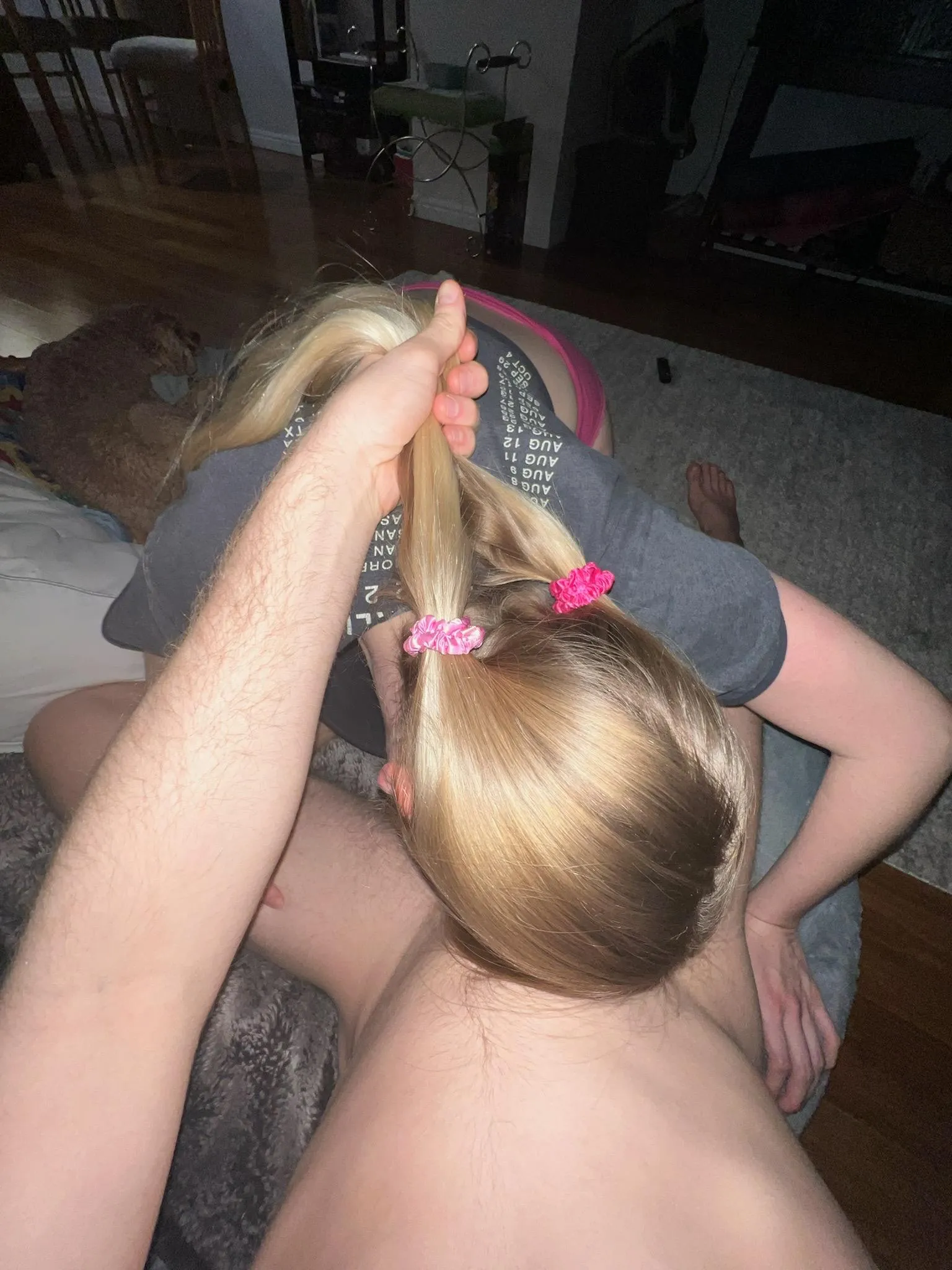 Hold on tight to my pigtails.