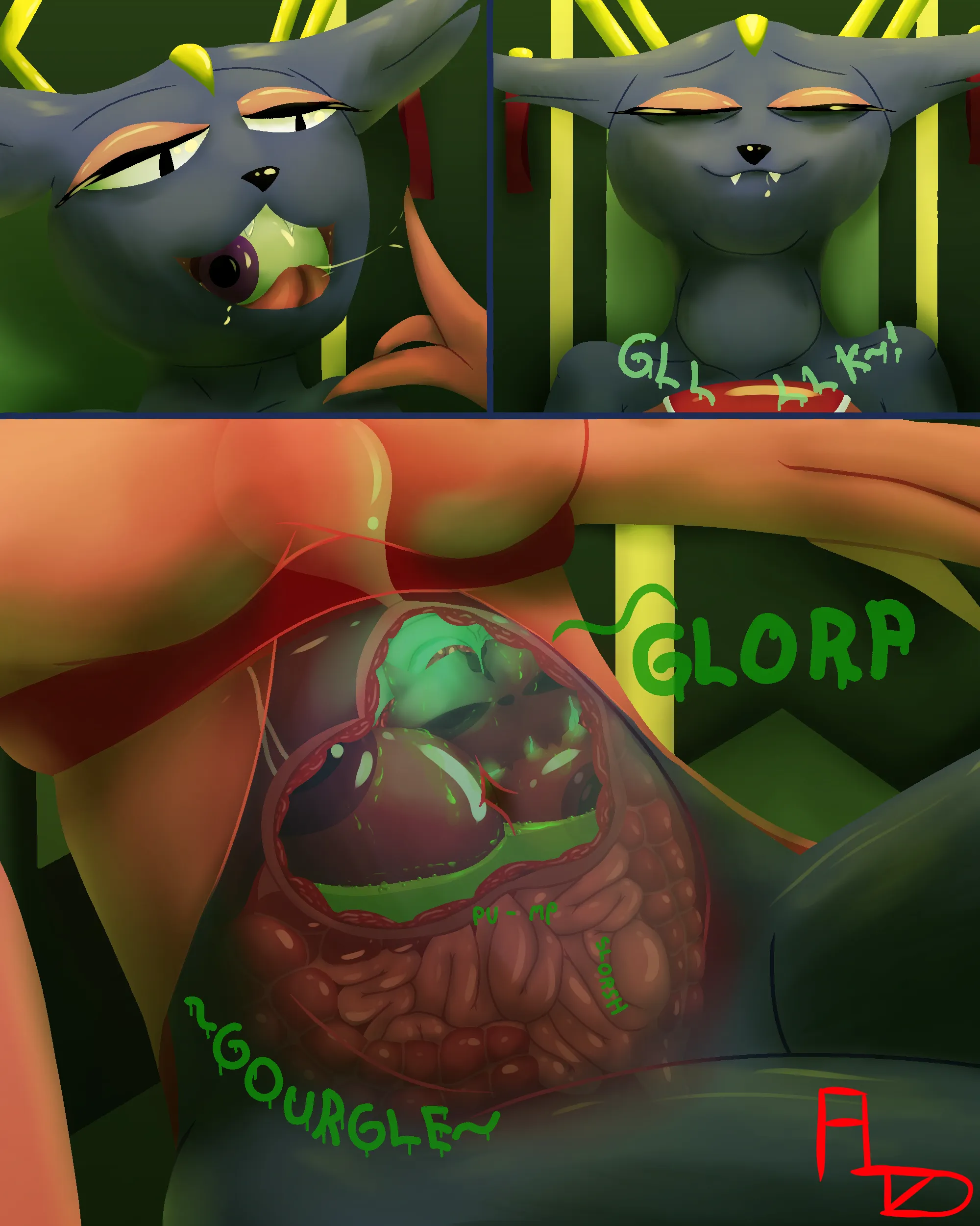 {Image} Goumang Gulp (F/m) (Digestion) (Internals) by Flightless Lizard