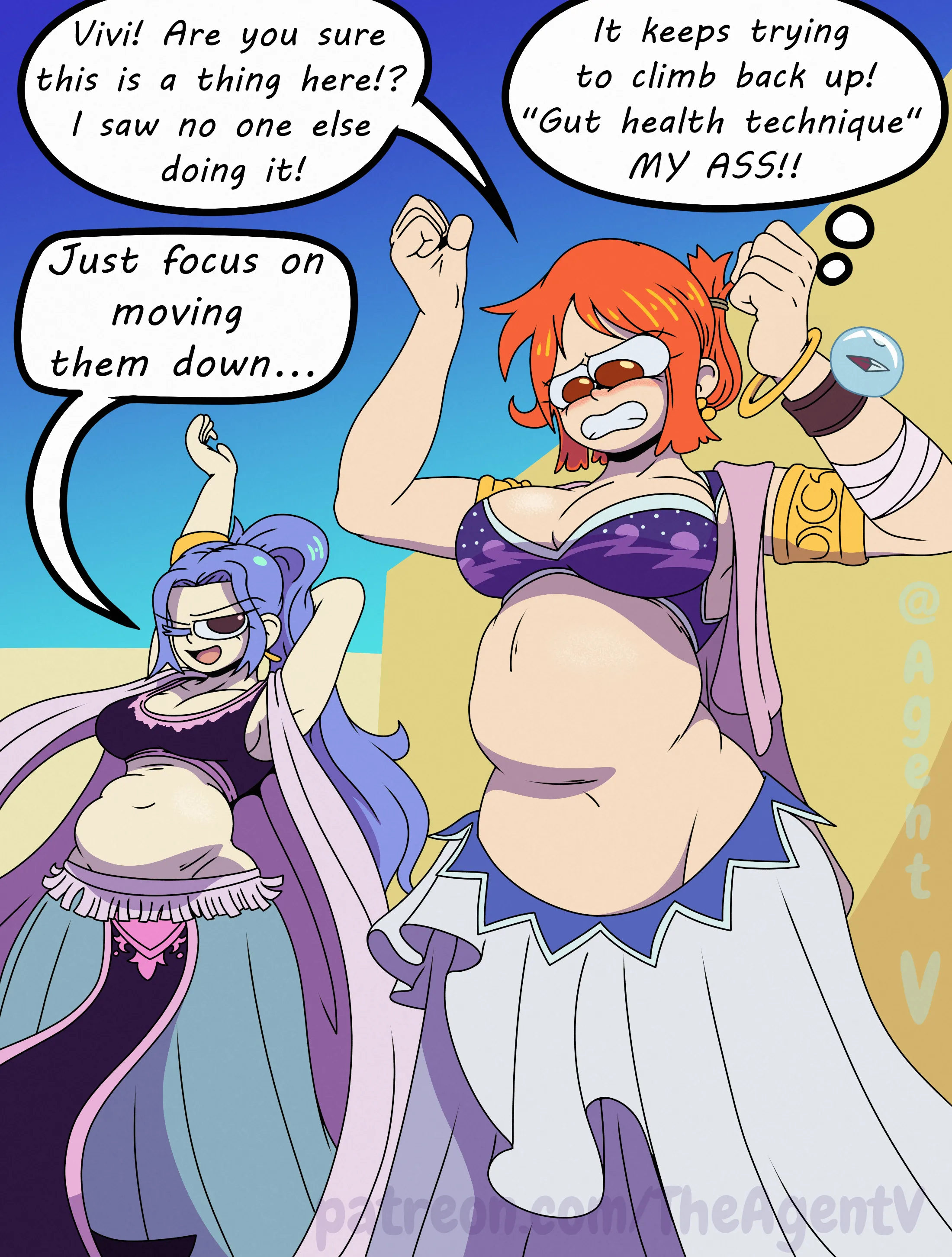 {image} The Alabasta Shuffle [FF/??] [One Piece] [Size Difference] (AgentV)