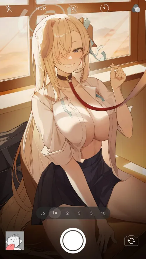 Inumimi Asuna on a Leash [Blue Archive]