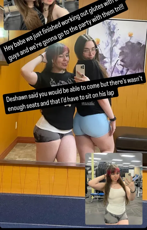 My ex and her friend that helped her cheat on me. Look how proud they are how can you stay mad :) they are so happy when they show it off 😇😇🥰 my ex would never act that way until her friend showed up and then they would act wayyyy different