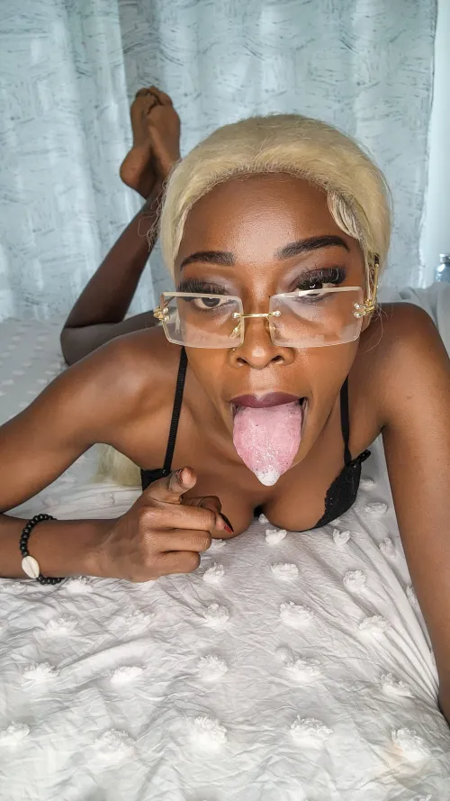 My sloppy tongue needs your boner