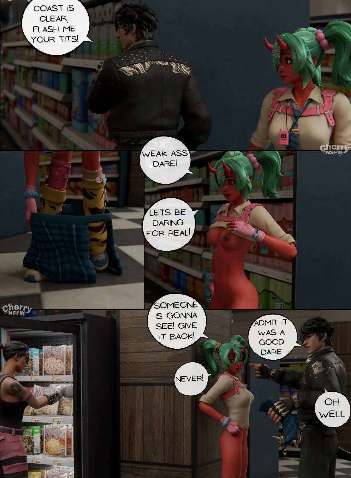 My take on a comic by arts_liza (Cherrynsfw01)