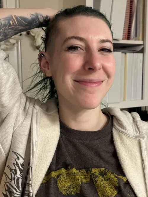 Showing off the shave