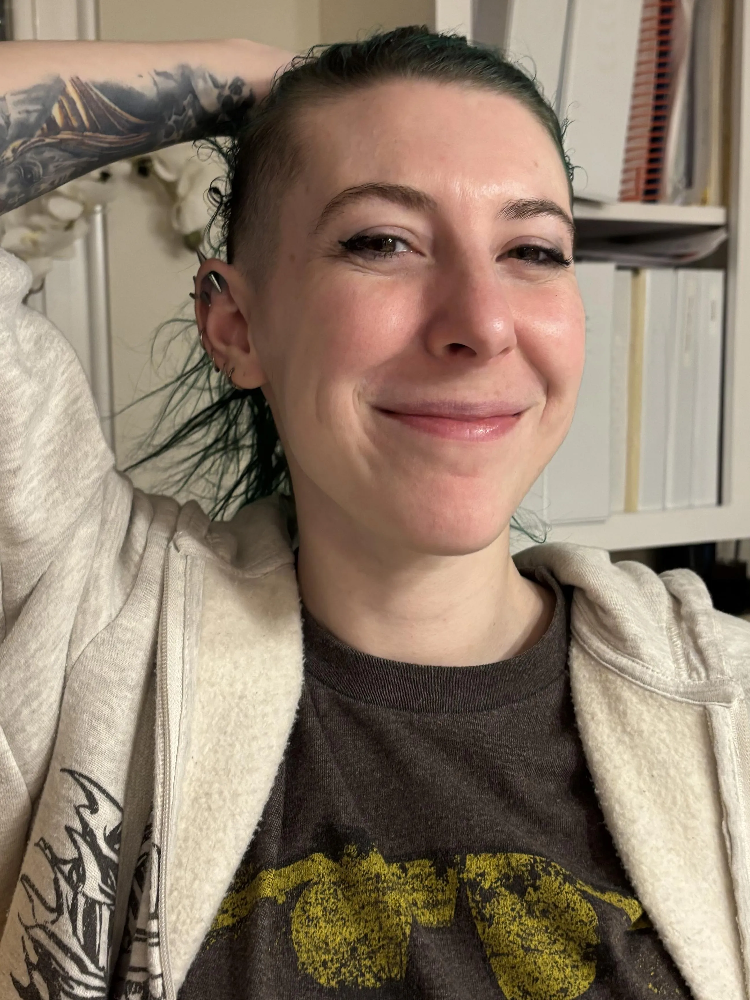 Showing off the shave