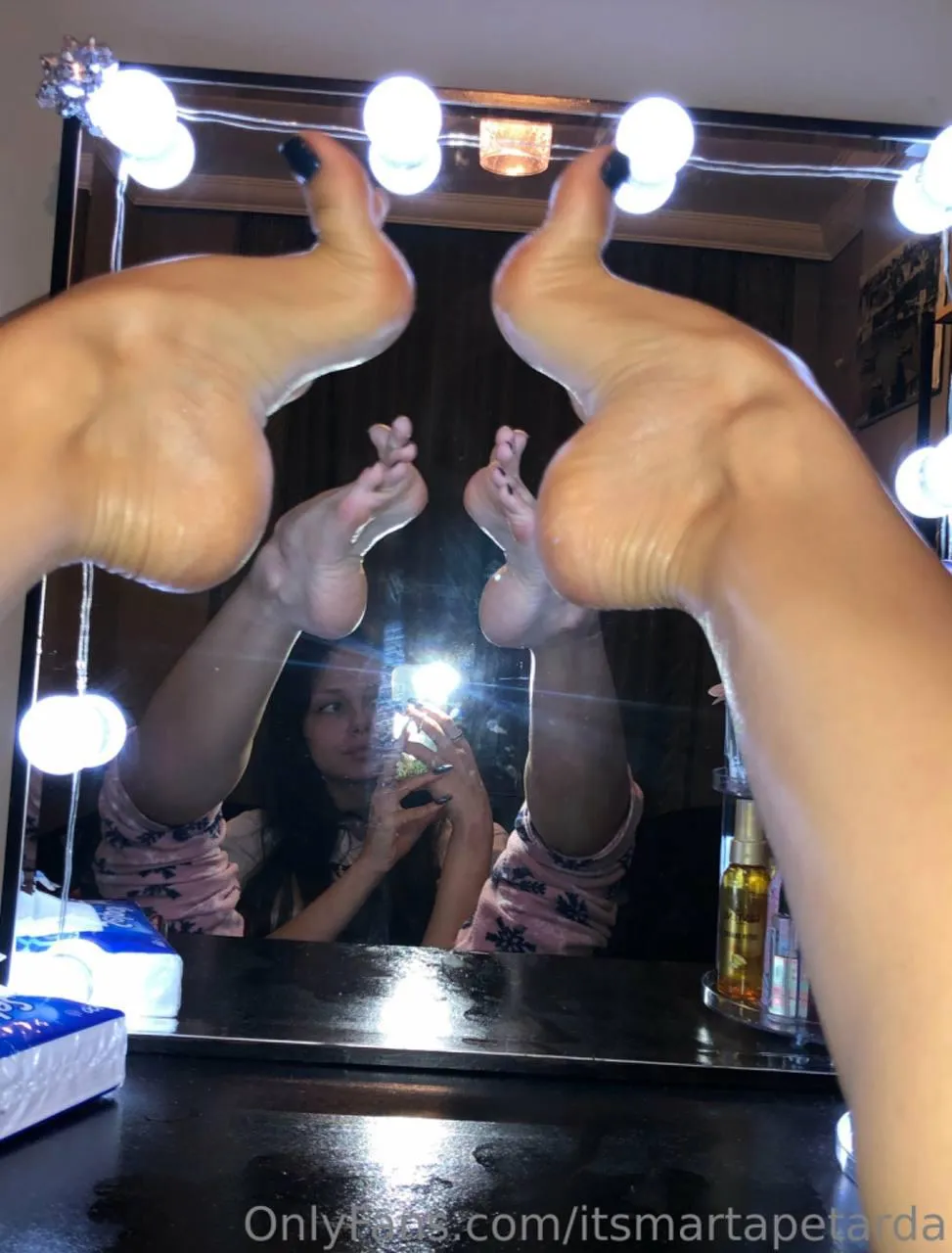 Take my feet and lay them down properly