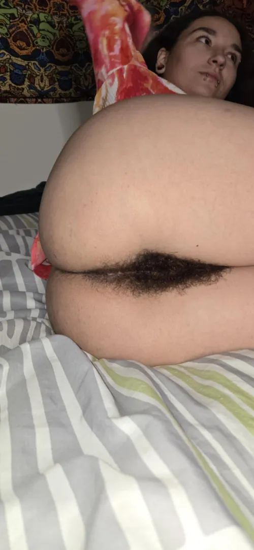 There's too much junk in this [bush from behind]