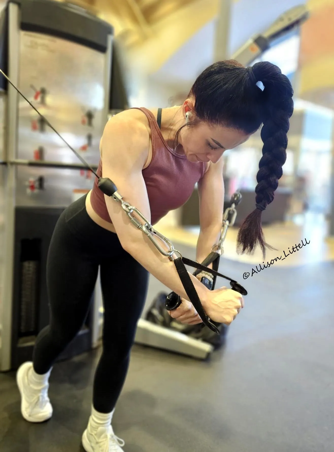 Thick hair ponytail braid