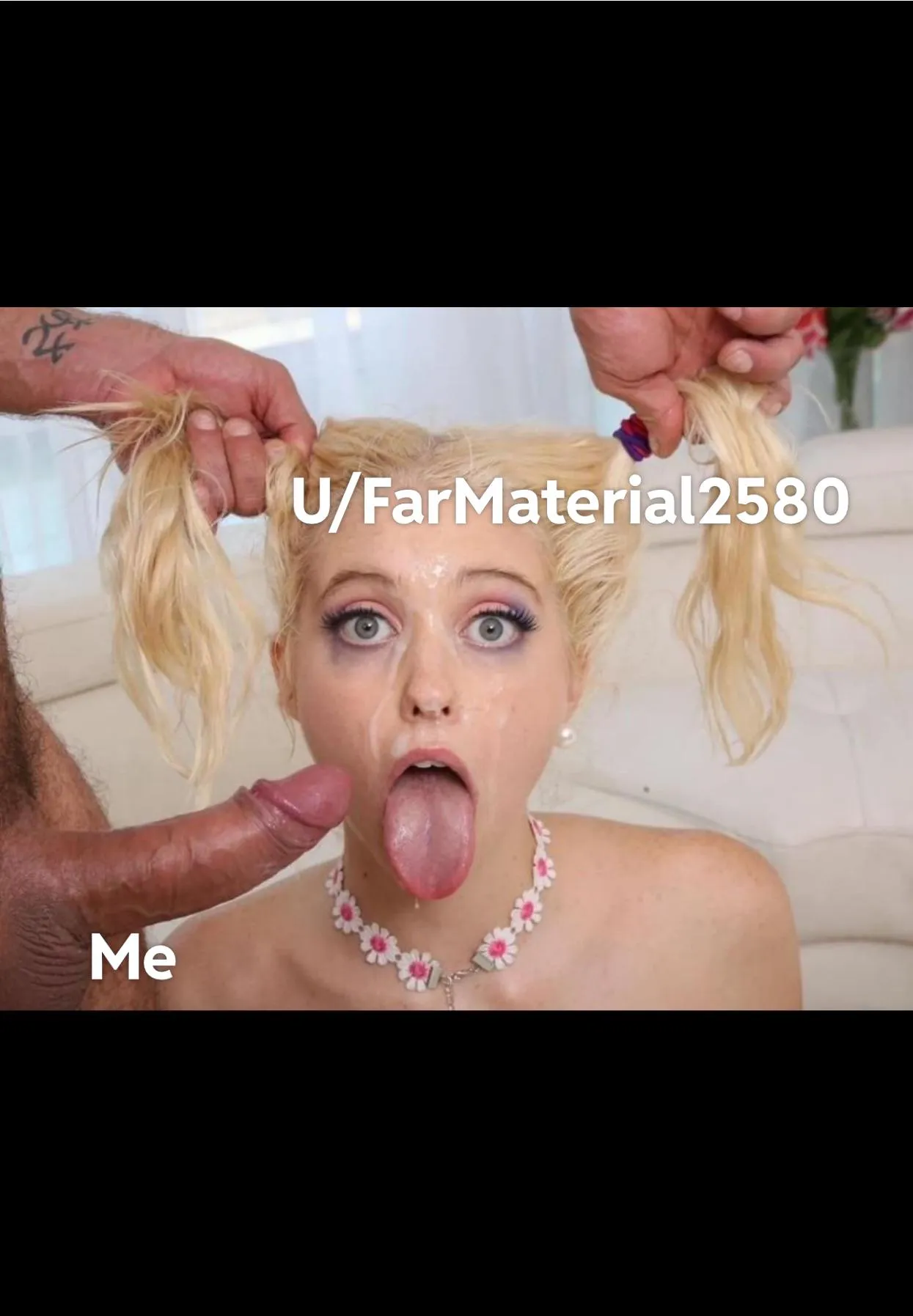 U/FarMaterial2580 came into my dm cocky and left with his face covered in cum