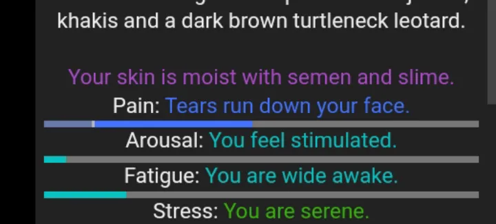 What does this weird split in my pain bar mean?