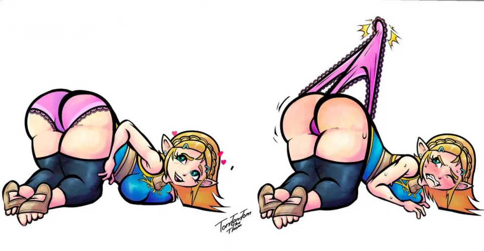 Zelda’s pink panties