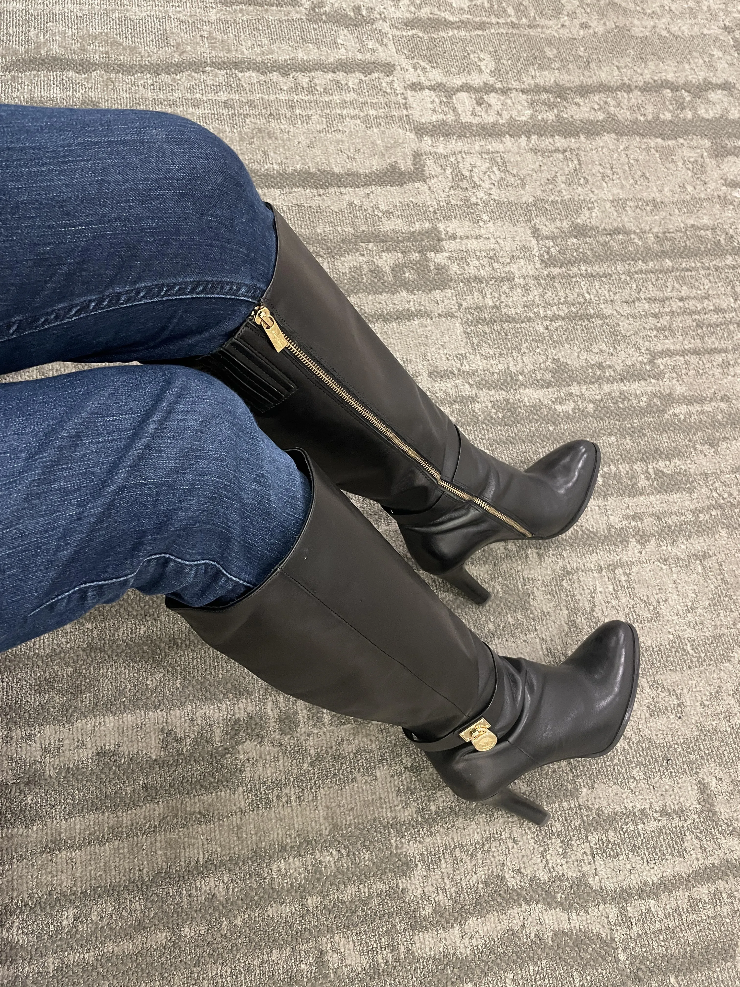 Thoughts about my stiletto boots I wore at work today?