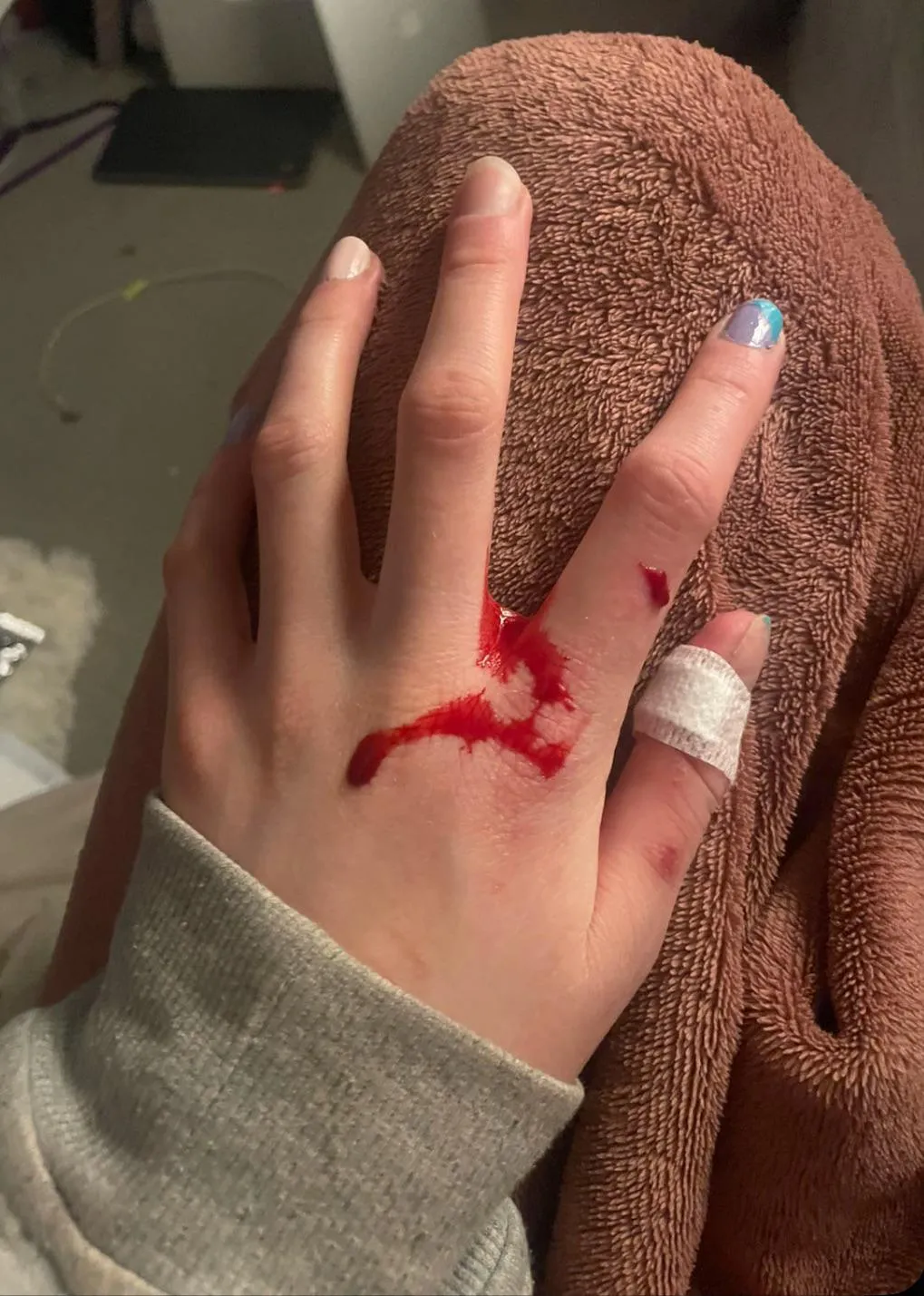 Broke a wine glass
