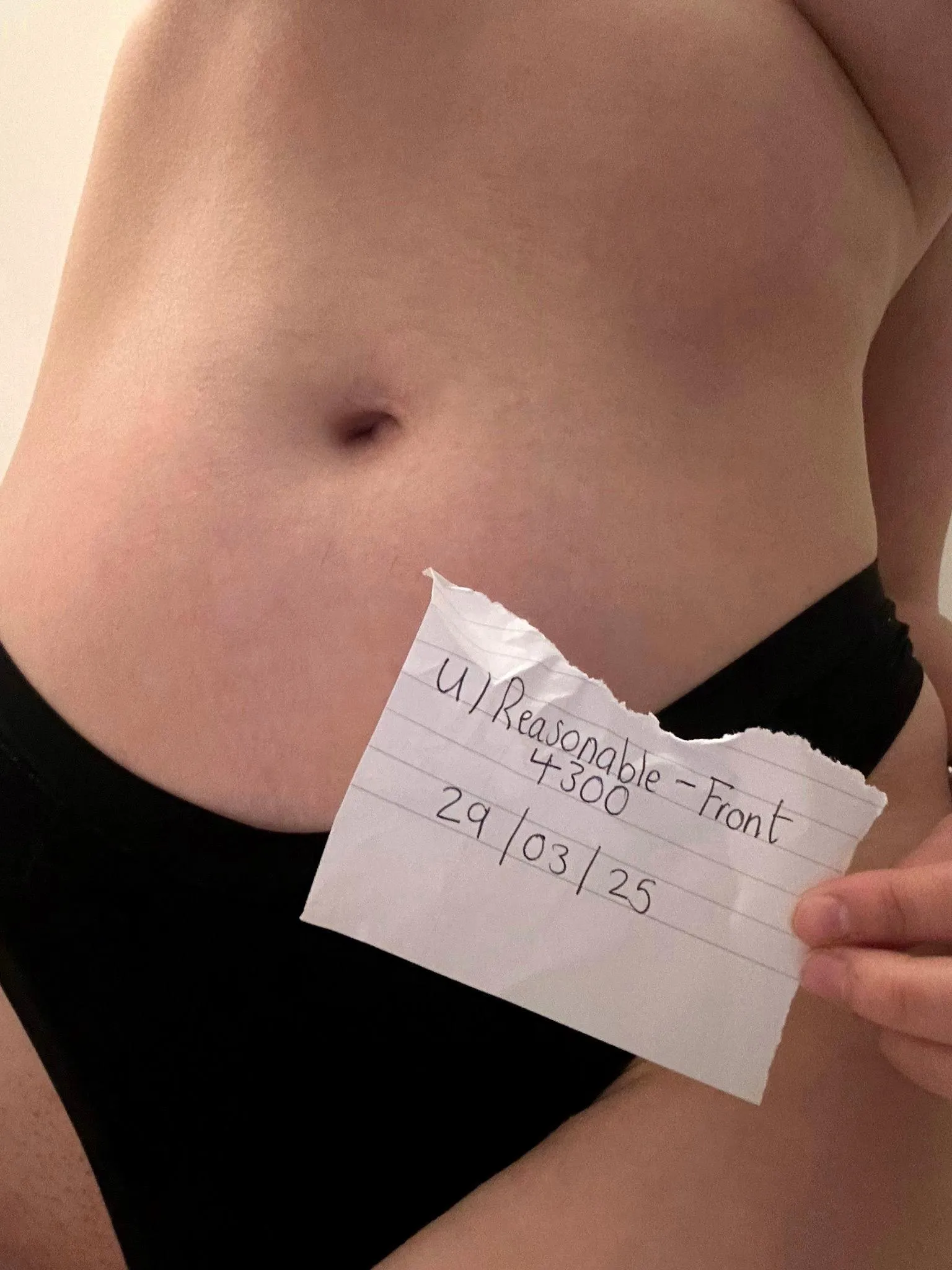 (F) this is my verification with today's date. I'm real and really horny lmao