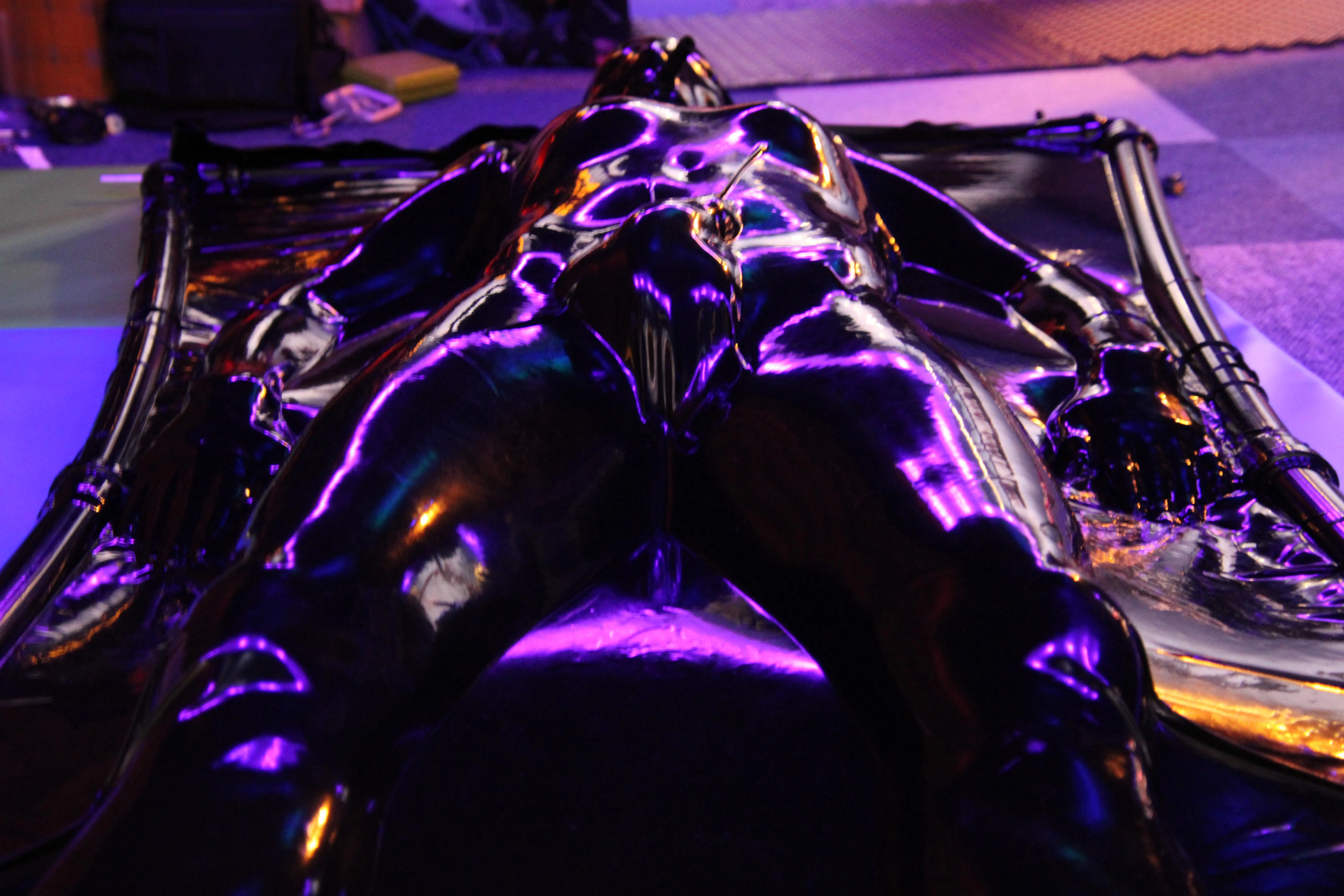 Me being inside my own vacuumbed at a play party