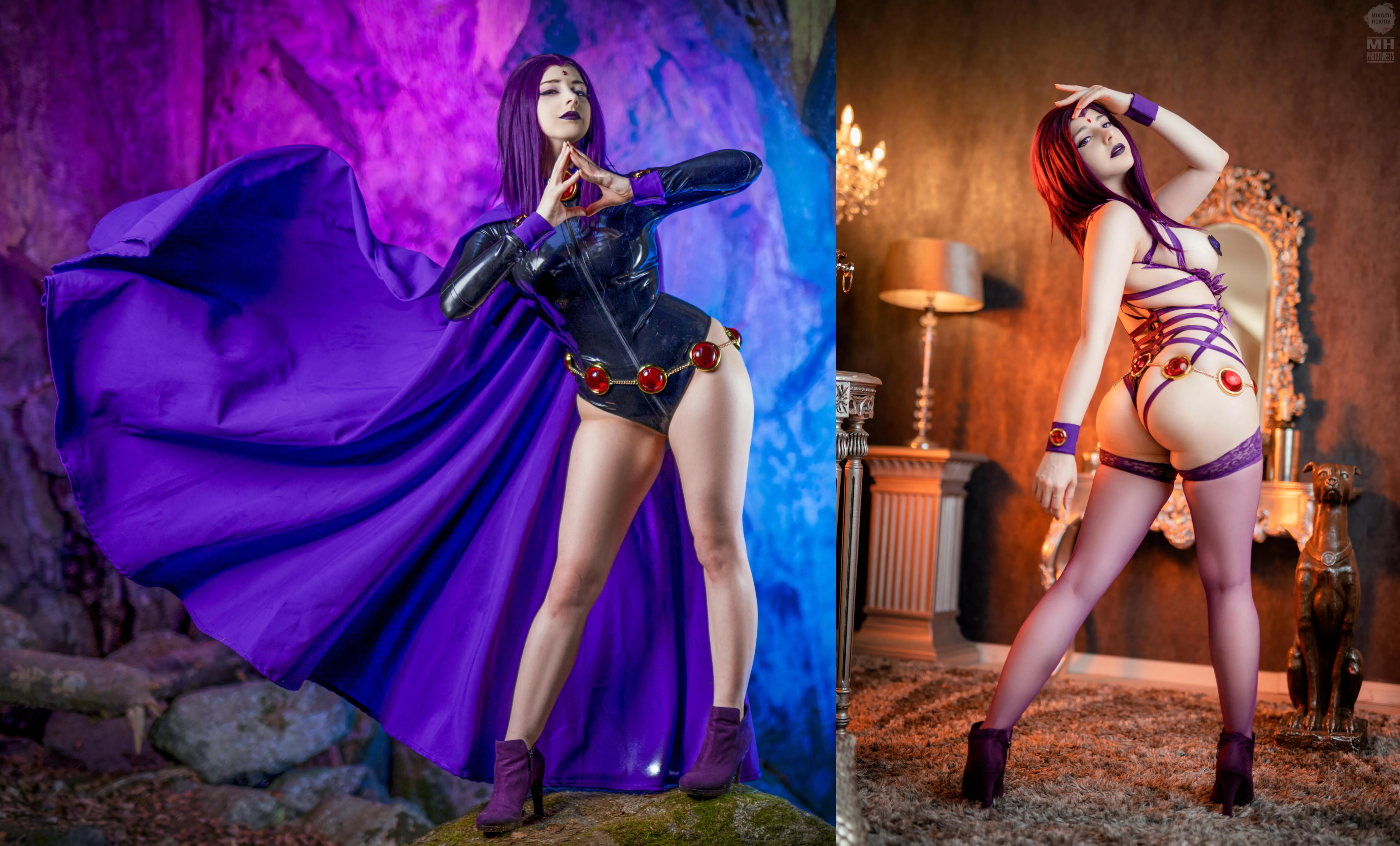 My Raven cosplay and its spicy version :)