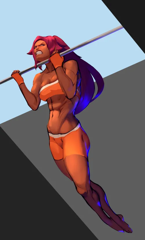 Yoruichi Workout (Maxgalore_) [Bleach]