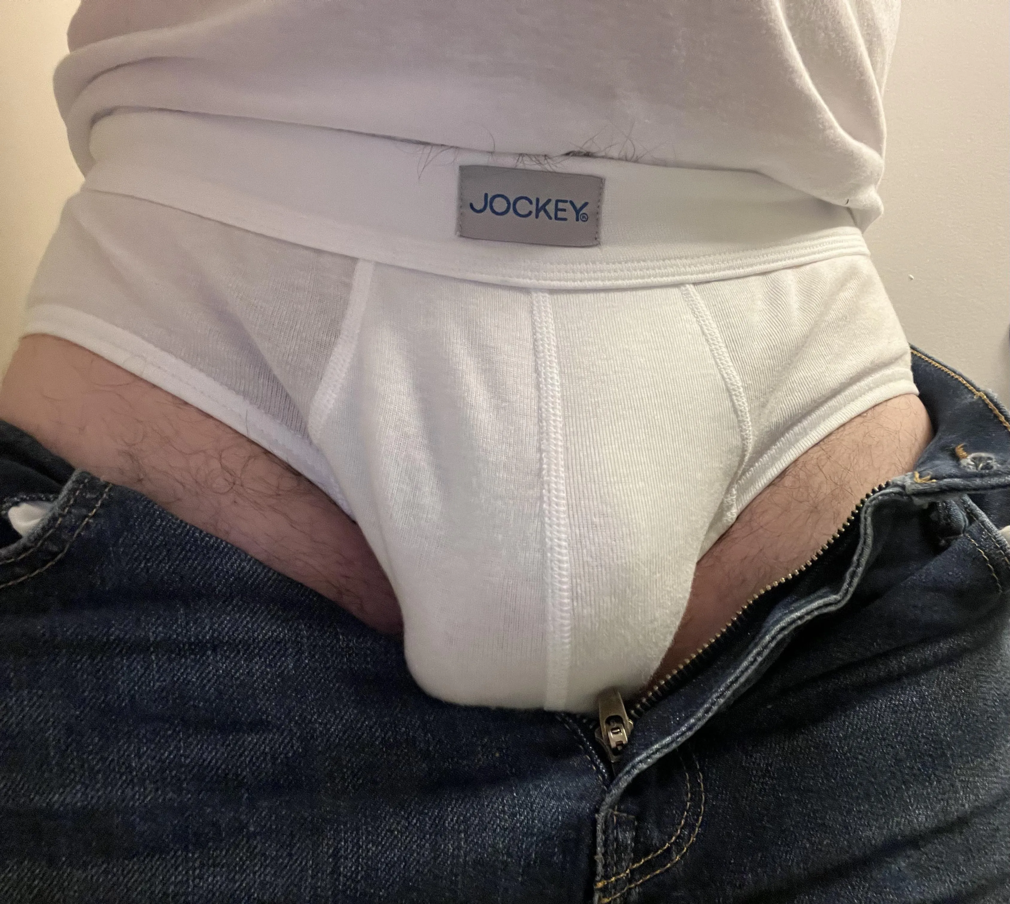 Day 95: Sporty white briefs