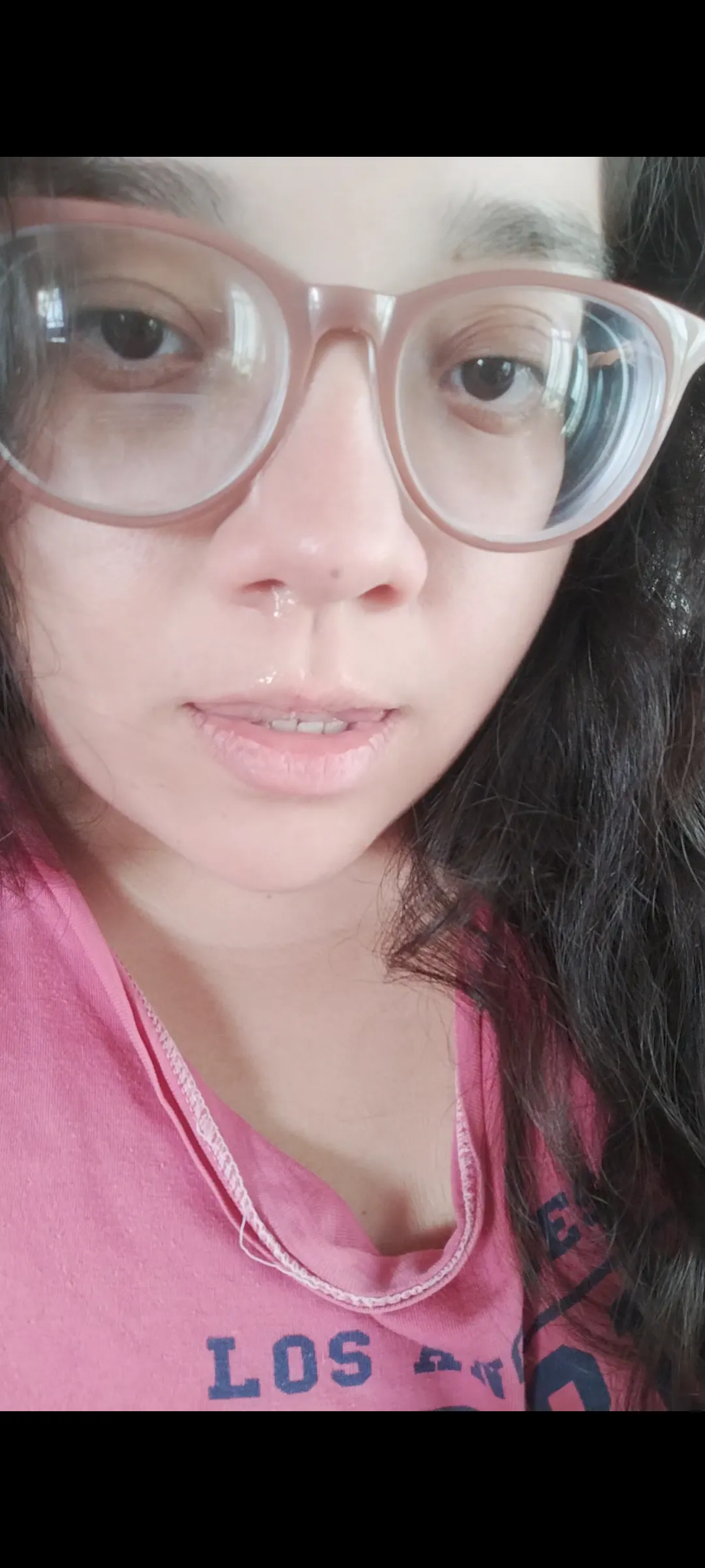 My boogers slide down my tight little nose, help mommy.