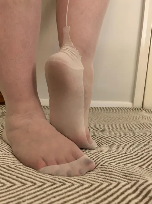 Wife in white hose! 😉🔥❤️