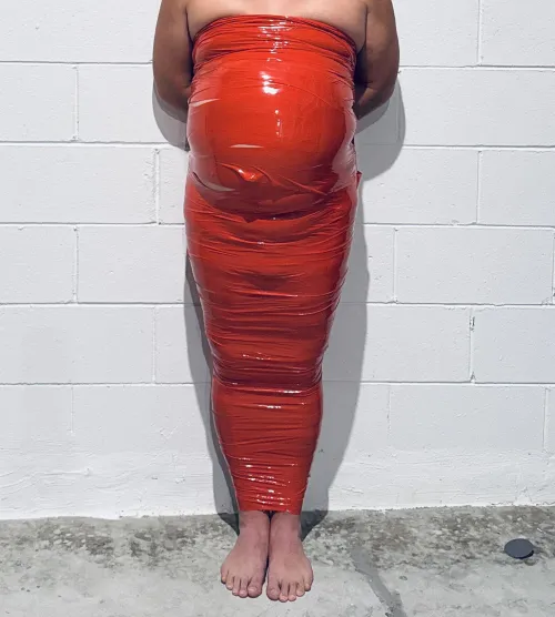 Wrapped in red tape