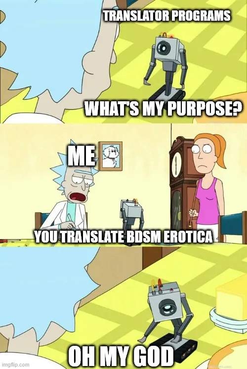 Why can't there be more kink smut in languages I speak besides English?