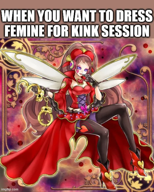 Yugioh has some kinky art.