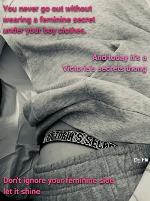 Never go out without a feminine item