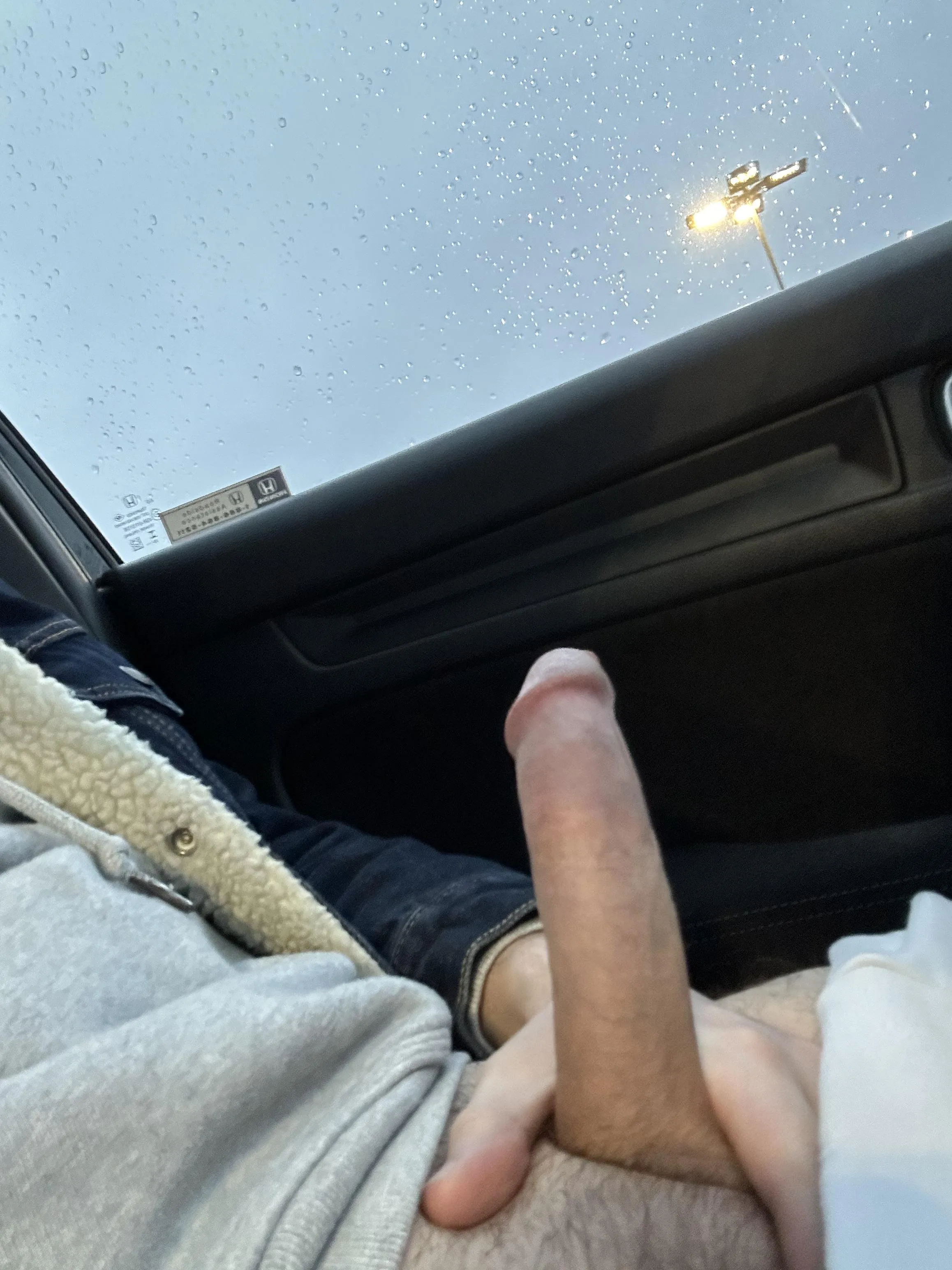 Popped out for a quick bit of shopping, so did some stroking in a busier spot