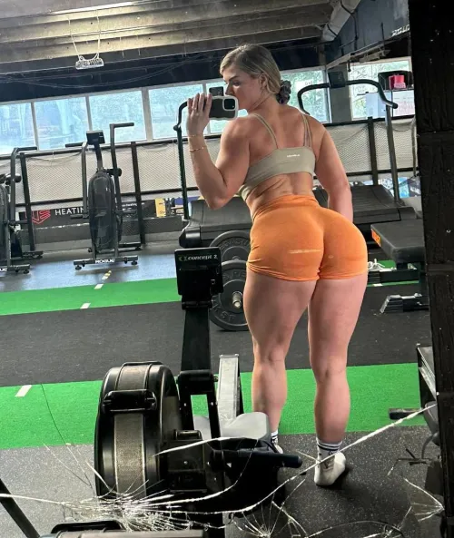 All hot and sexy after my leg workout!