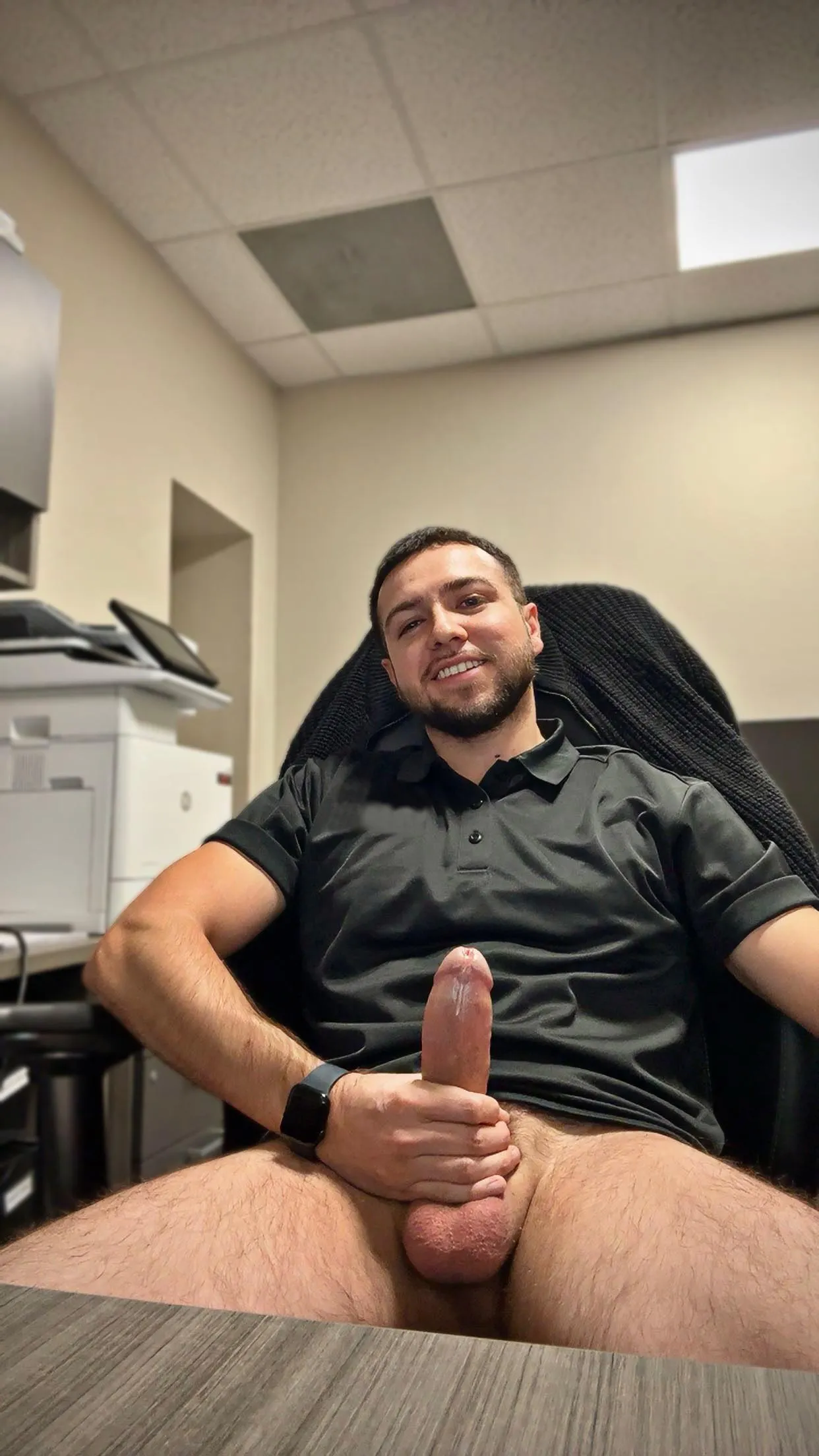 Slow day at the office means time for edging