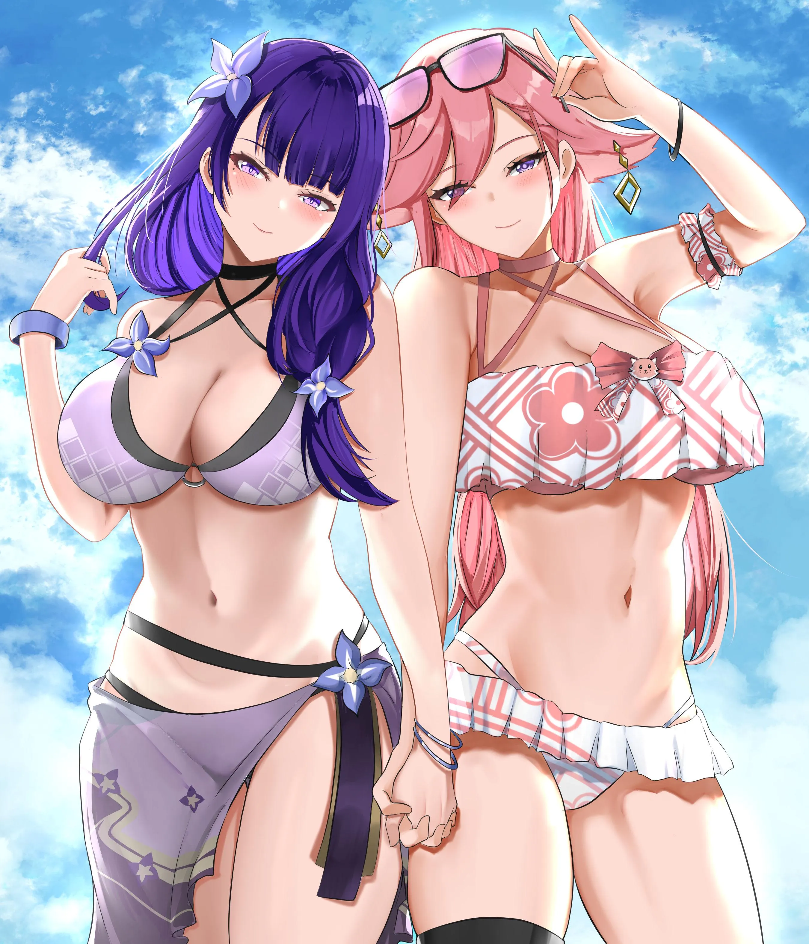 Swimsuits Ei And Yae (Tian Kazuki)