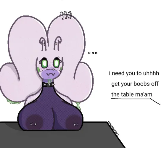Boobs off the table (longassnout)