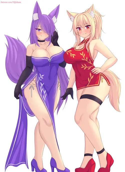 Tiffy and Kuro celebrate Chinese New Year, aaaa~
