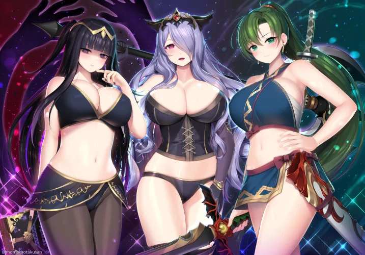 Tharja, Camilla and Lyn being sexy