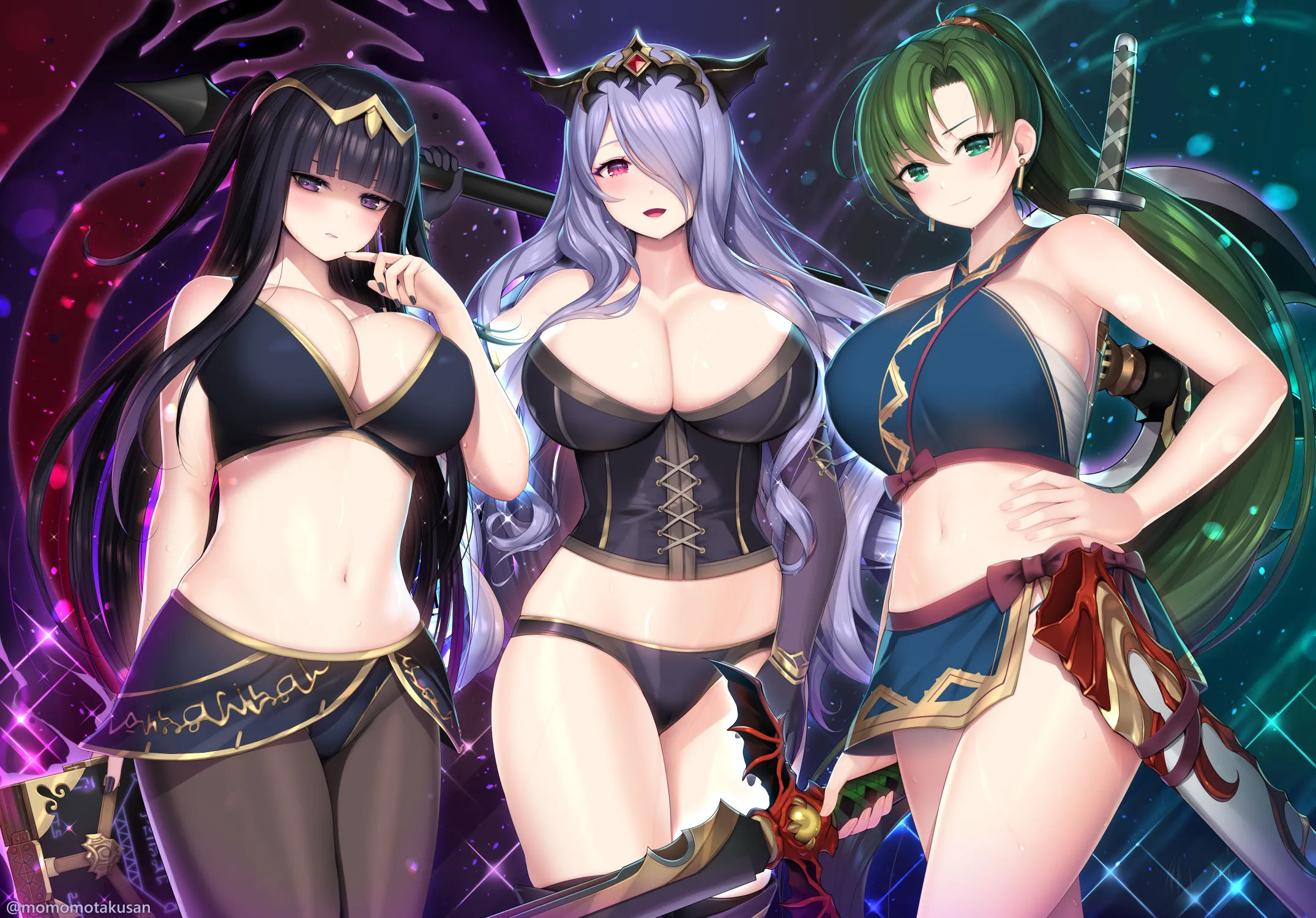 Tharja, Camilla and Lyn being sexy