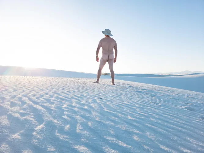 No not snow, just White Sands