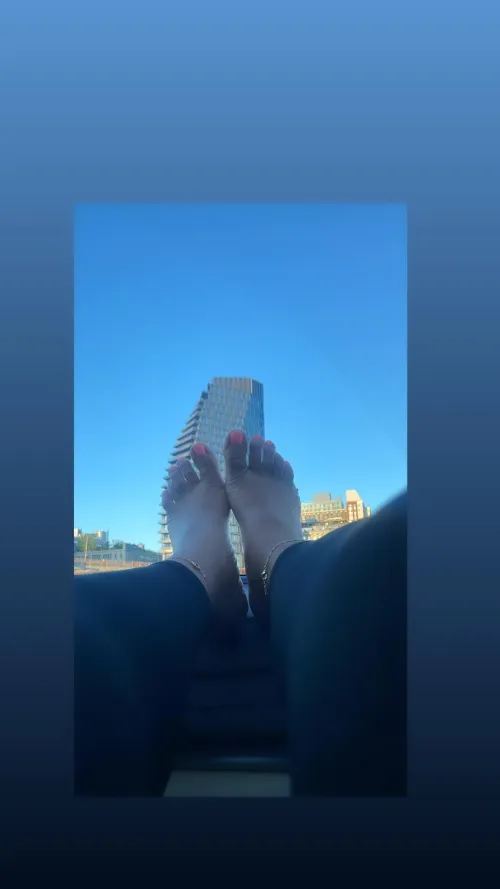 Soles or toes on a windshield?