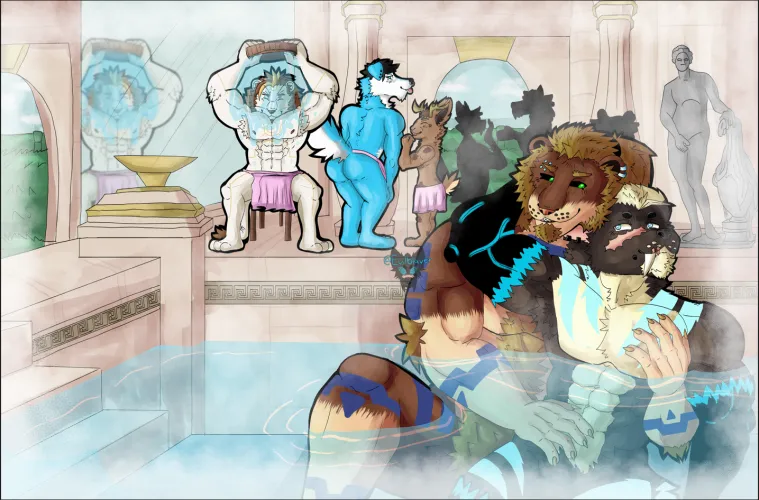 Everybody is welcome in our Bathhouse Artist:Me(Evilblaver)