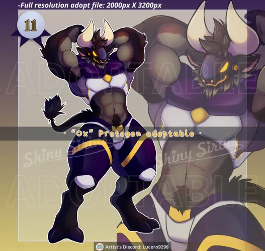 Ox Protogen adoptable (Artist: ShinySirius)