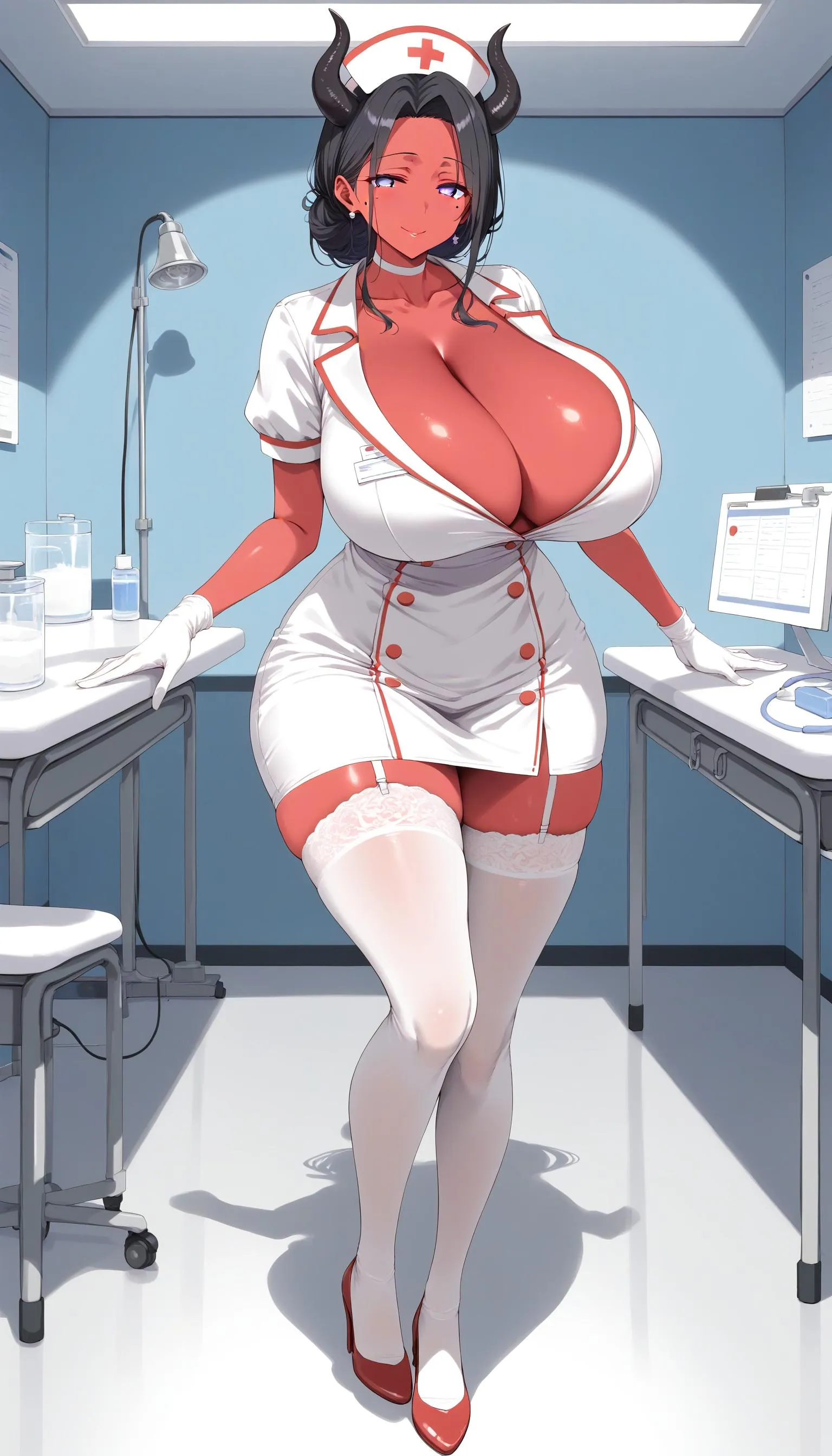 Busty Demon Milf Nurse = Best Nurse (made by me)