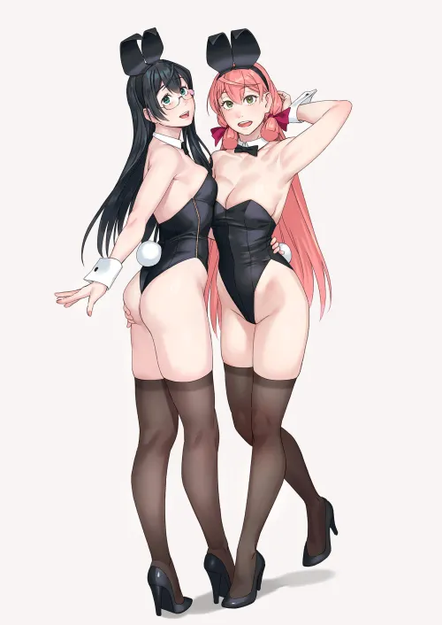 Bunny Ooyodo and Akashi (Yuuji) [KanColle]