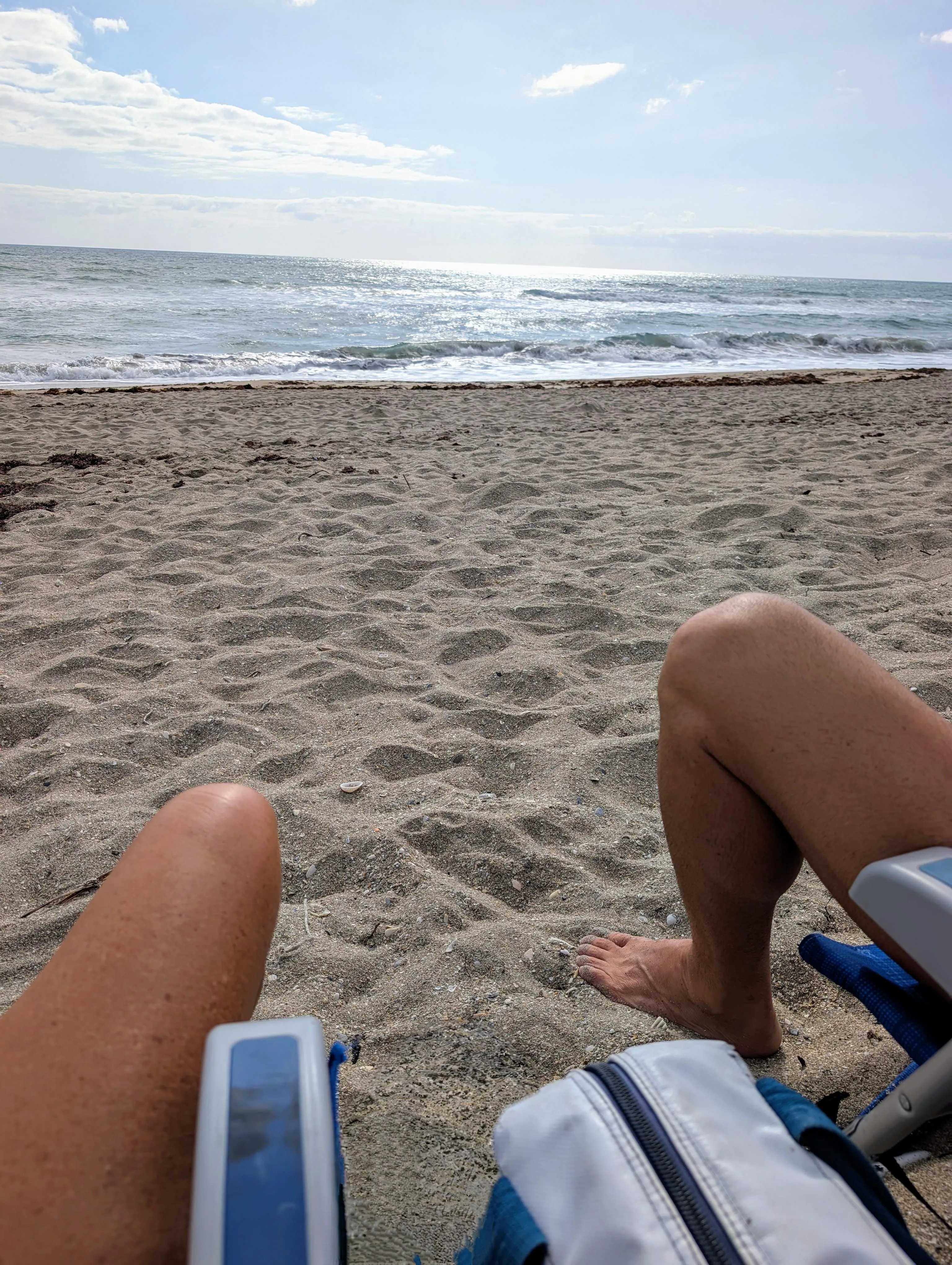 Enjoying the morning breeze