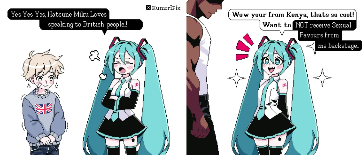 Miku meets her International Fans V2