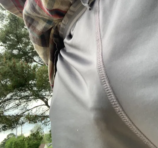 Freeballing in Under Armor shorts is my favorite.